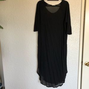 LACAUSA - sheer Long Sleeve Maxi